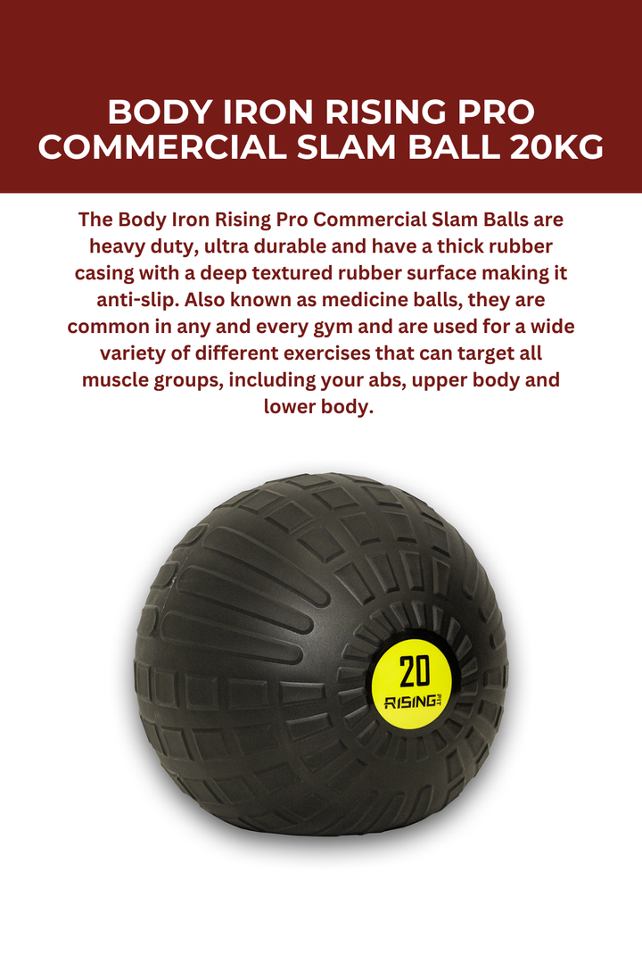 Body Iron Rising Pro Commercial Slam Ball 20kg
