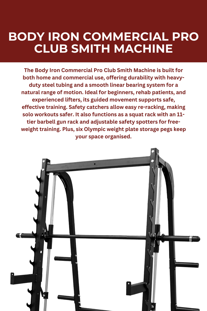 Body Iron Commercial Pro Club Smith Machine
