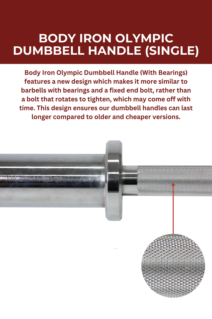 Body Iron Olympic Dumbbell Handle (Single)