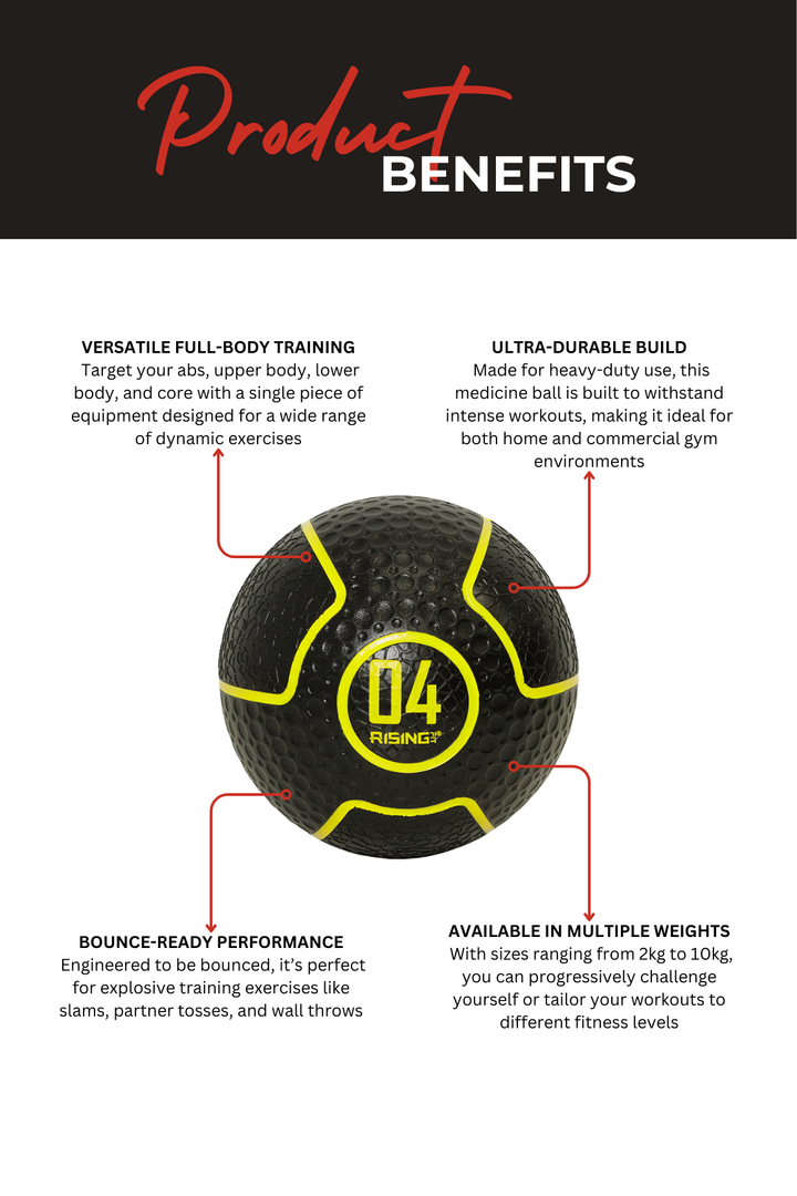 Body Iron Rising Pro Commercial Medicine Ball 4KG