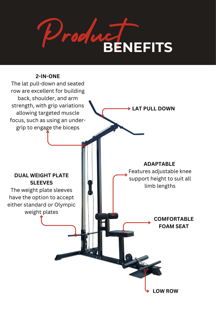 Body Iron PR100 Lat pull down / Low Row Machine