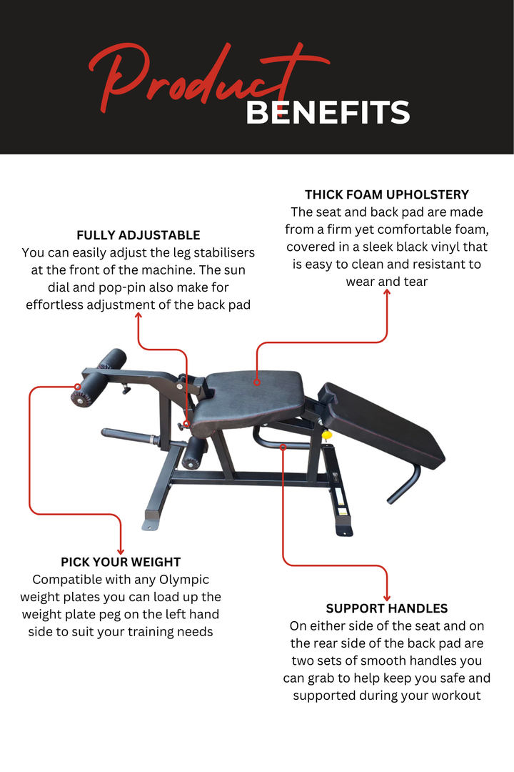 Body Iron Leg Extension & Prone Curl Machine