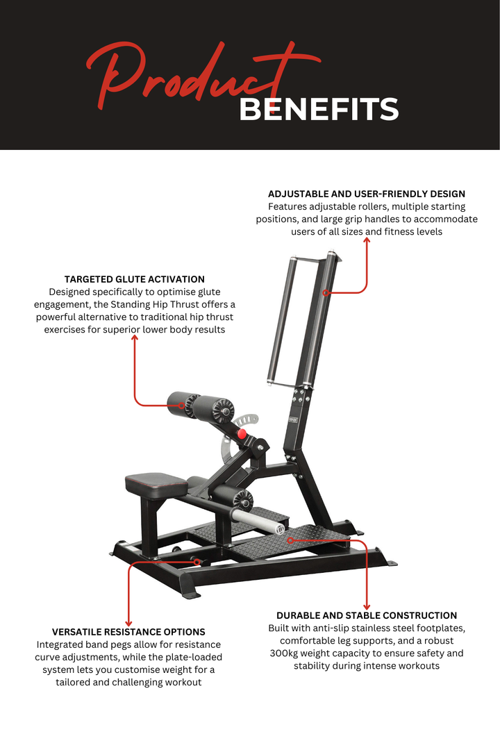 Body Iron Commercial Standing Hip Thrust Machine