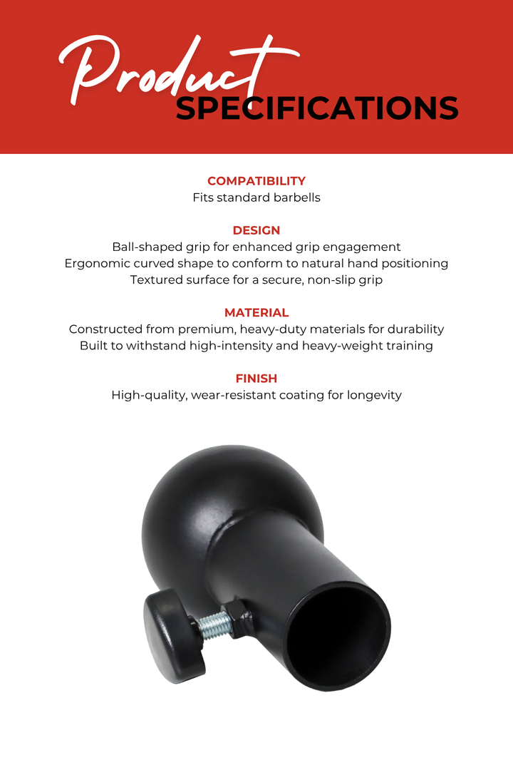 Body Iron Ball Grip Barbell Attachment