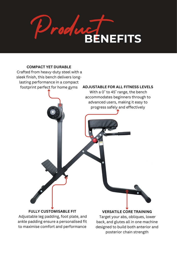 Body Iron Hyper Extension Roman Chair