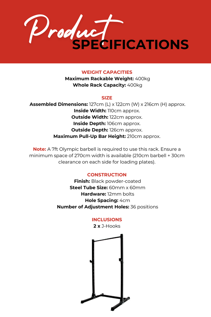 Body Iron SQR 60 Heavy Duty Squat Rack