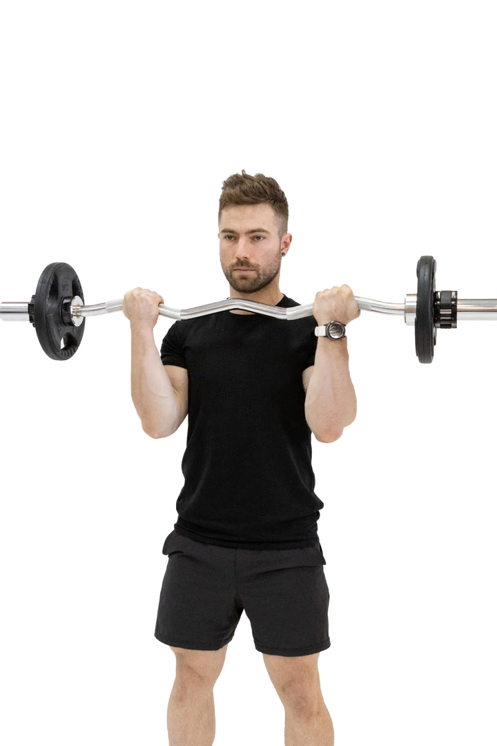 Body Iron Commercial Olympic Ez Curl Bar