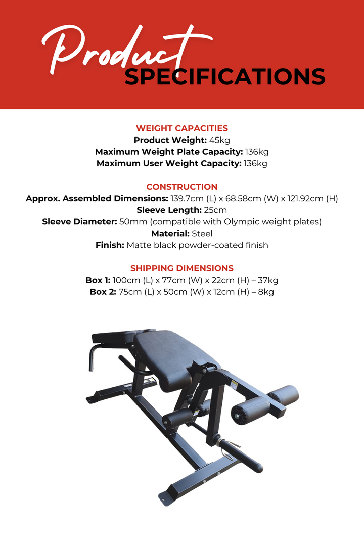 Body Iron Leg Extension & Prone Curl Machine