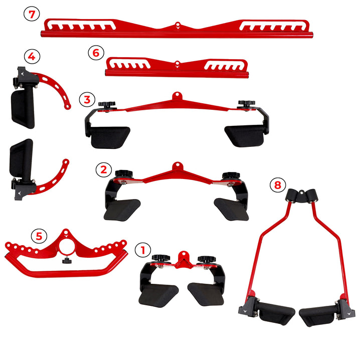 Body Iron Pro Ergonomic Lat Pull Down Handle Set