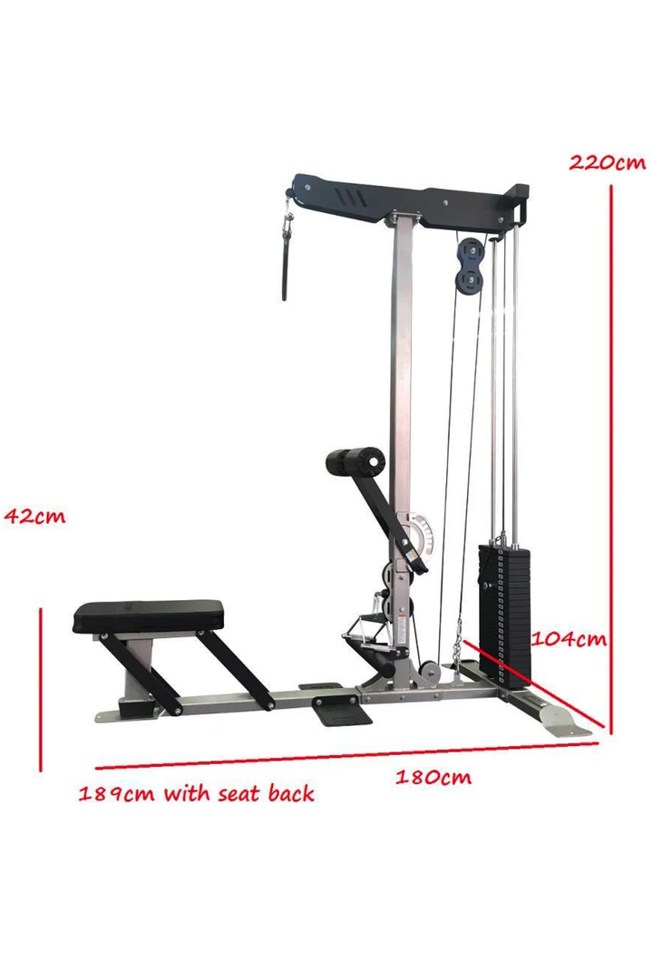 Body Iron Commercial 110kg Lat Pull Down / Low Row Machine