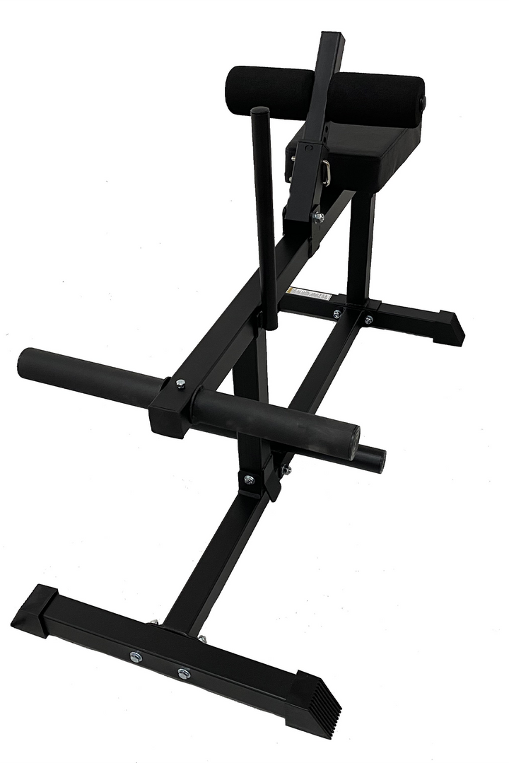 Black seated calf raise machine
