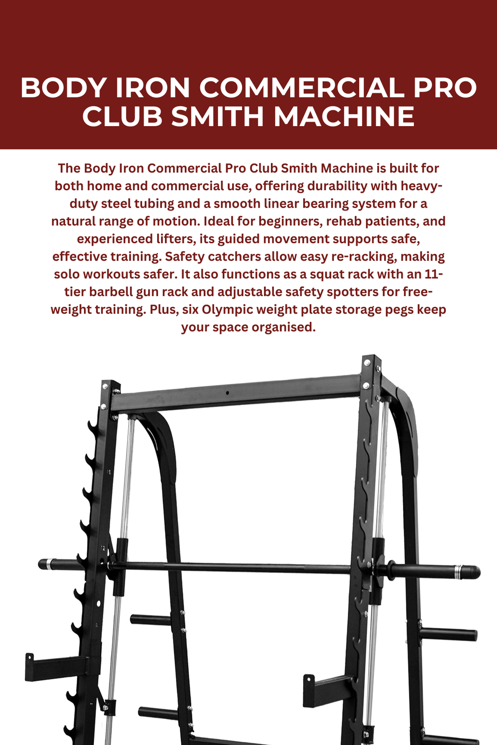 Smith Filter Racks Power Racks / Half Racks/ Smith Machine – Body Iron