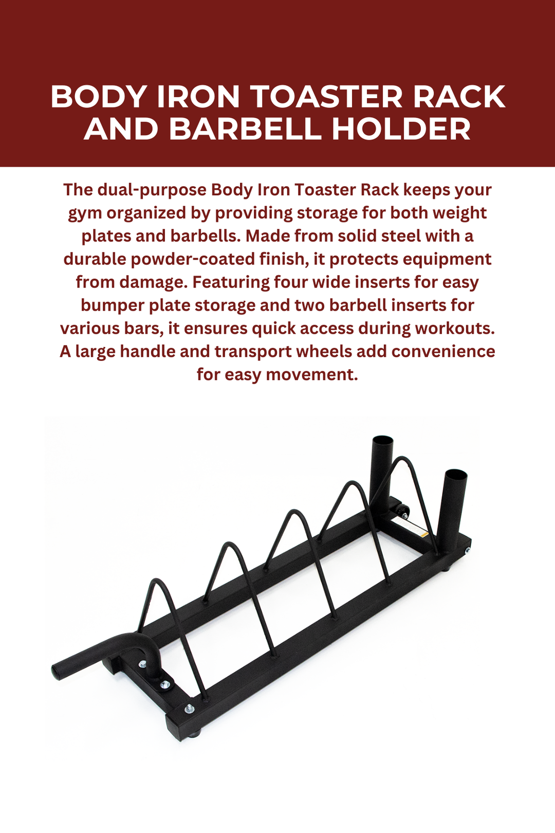 Body Iron Toaster Rack And Barbell Holder