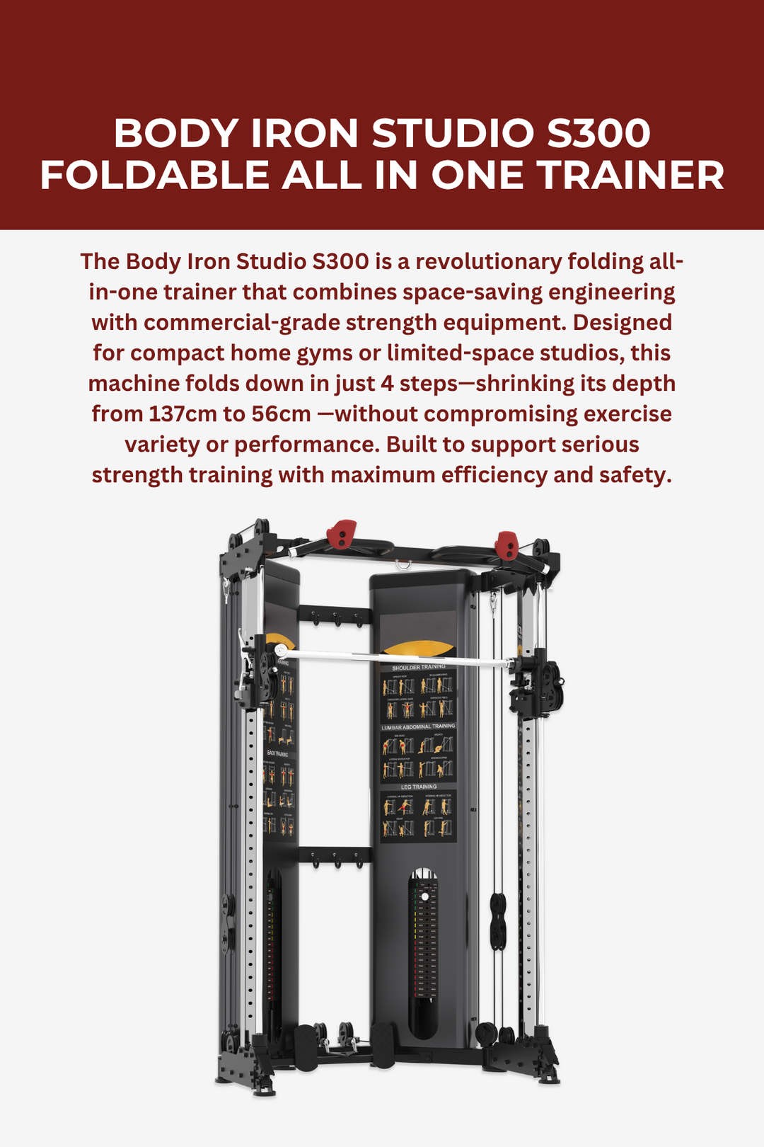 Body Iron Studio S300 Foldable All In One Trainer