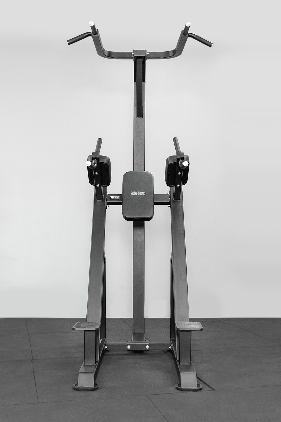 Body Iron Commercial Vertical Knee Raise / Dip / Pull Up Power Tower