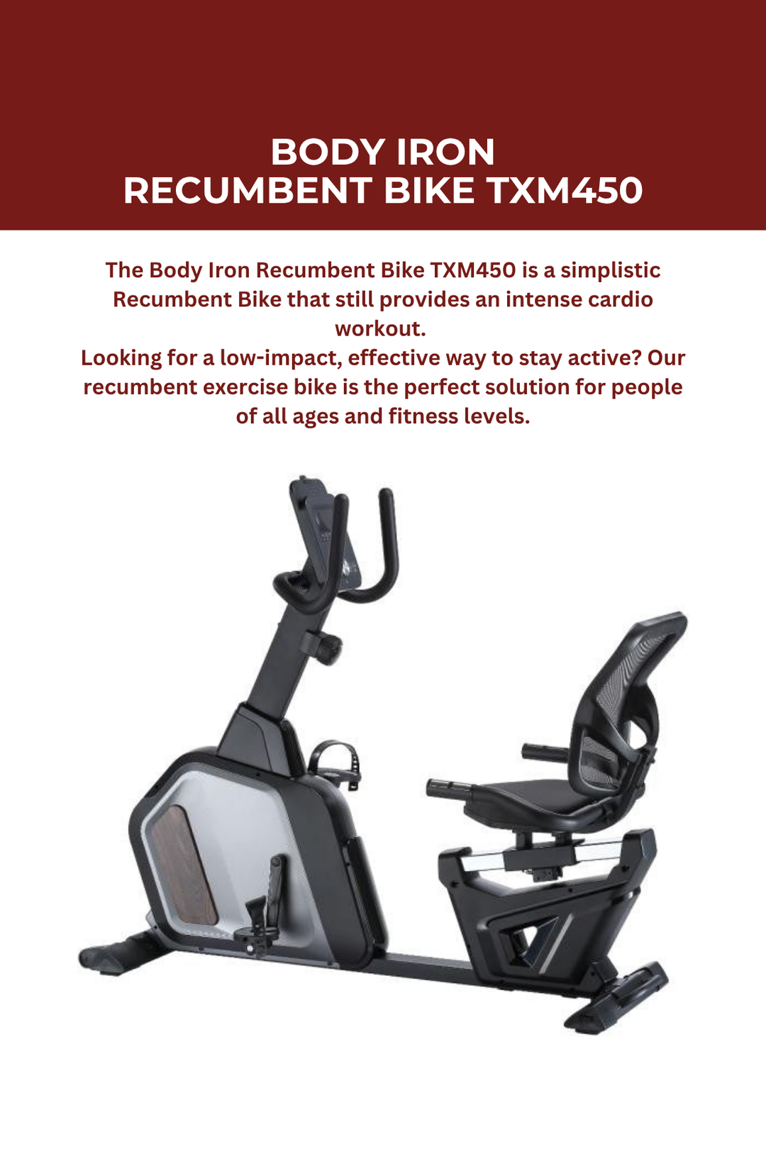 Body Iron Recumbent Bike TXM450