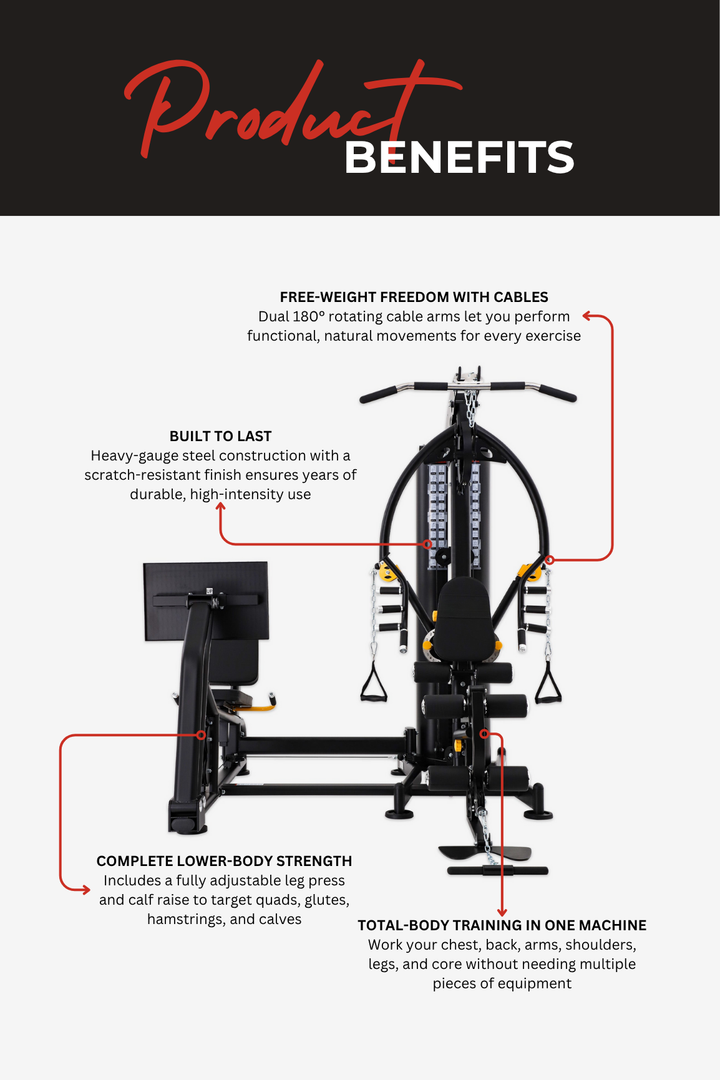 Body Iron Studio SME9000 Elite Multi-Gym With Leg Press
