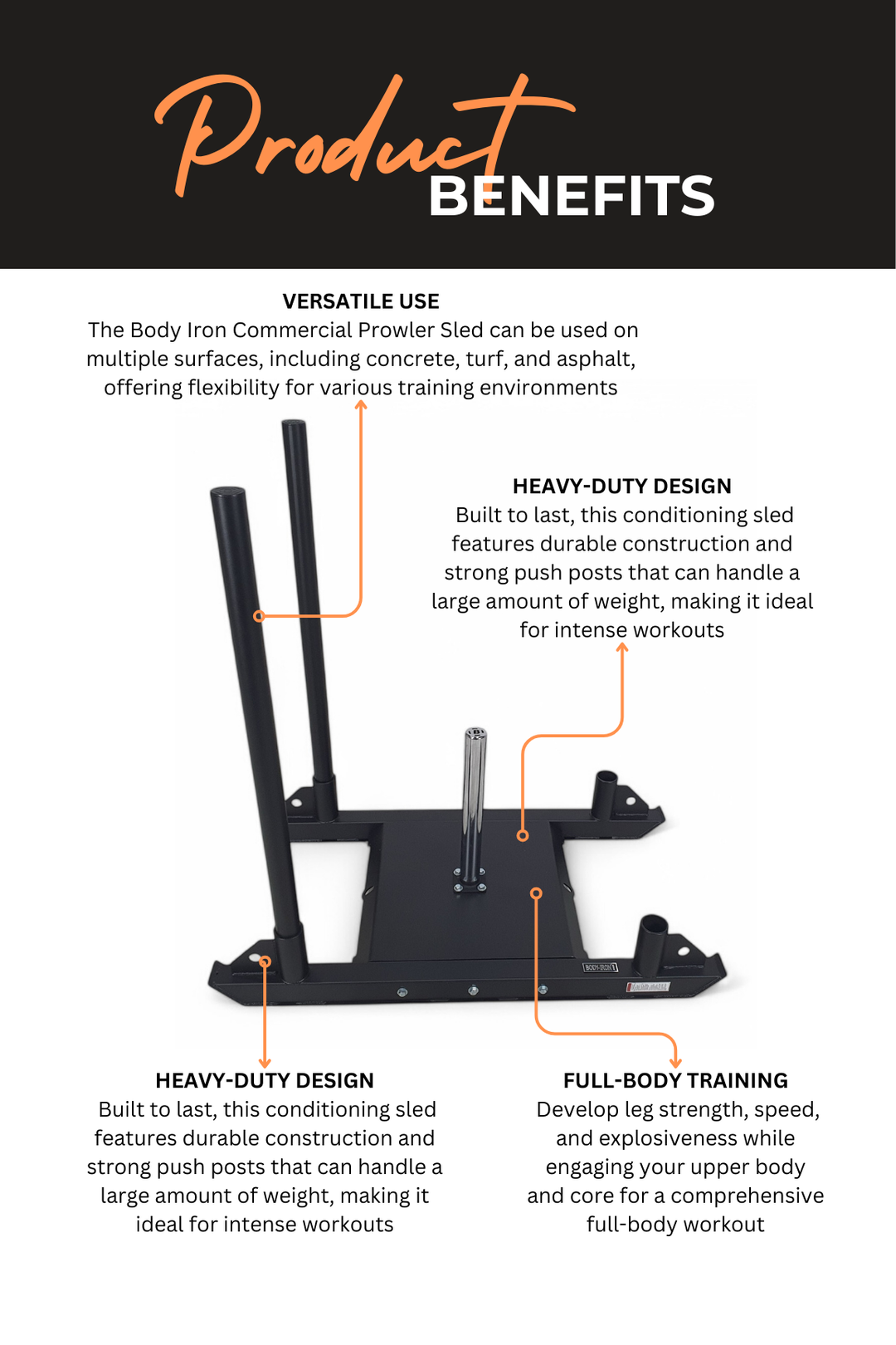 Body Iron Commercial Prowler Sled