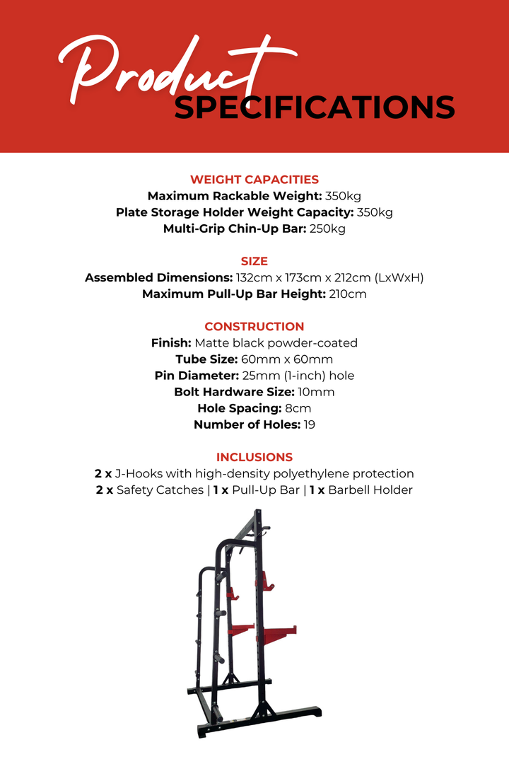 Body Iron Studio HR600 Half Rack