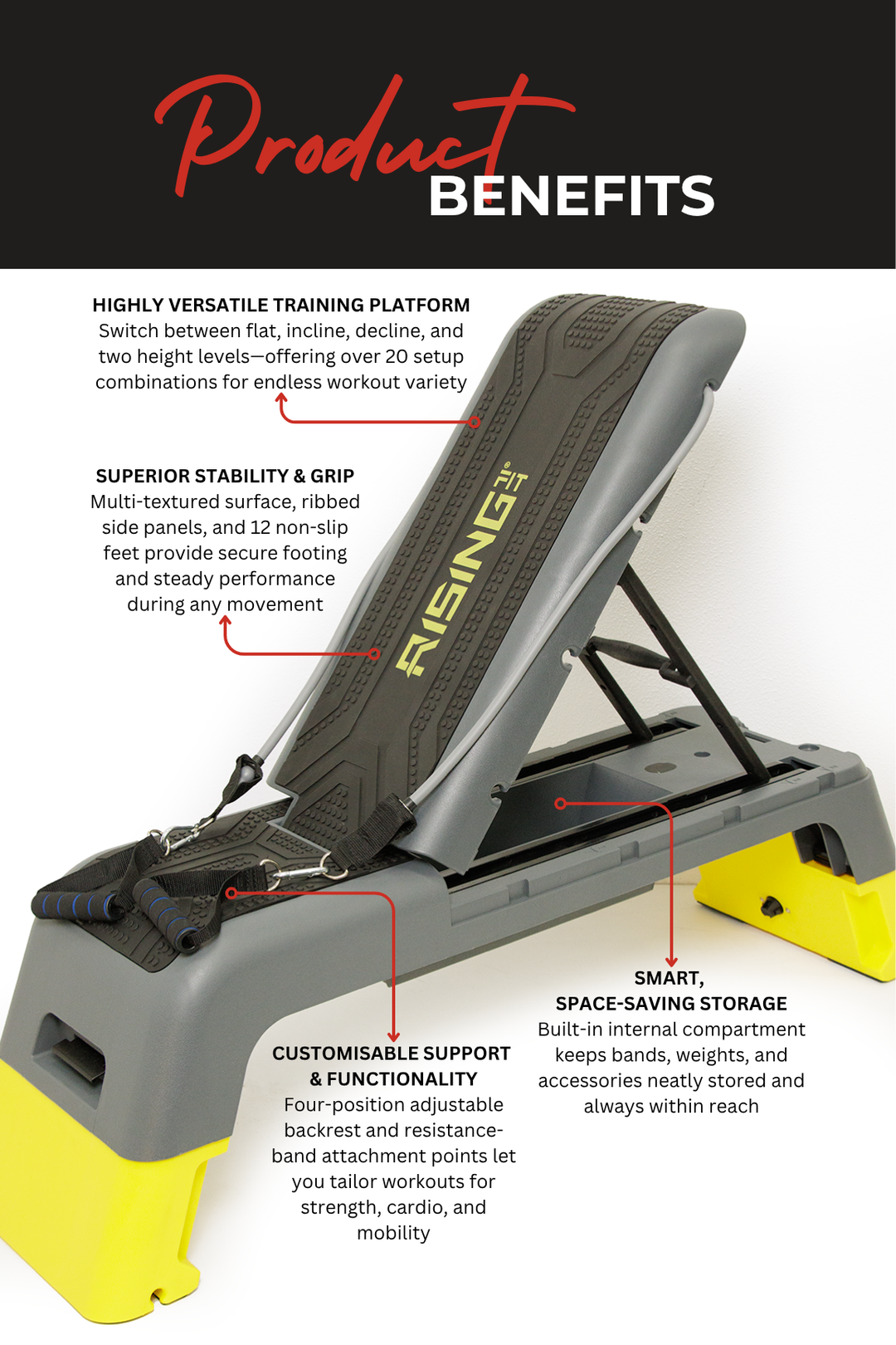 Body Iron Rising Pro Commercial Aerobic Deck Step