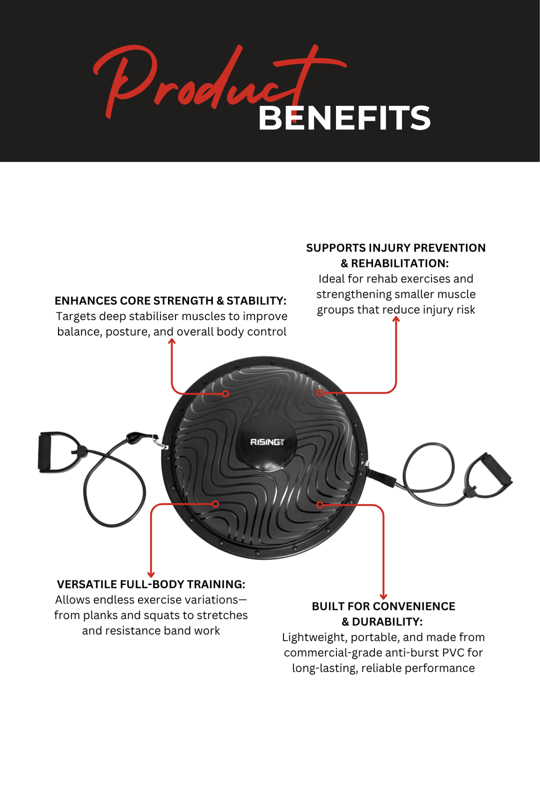 Body Iron Rising Pro Commercial Balance Ball Trainer