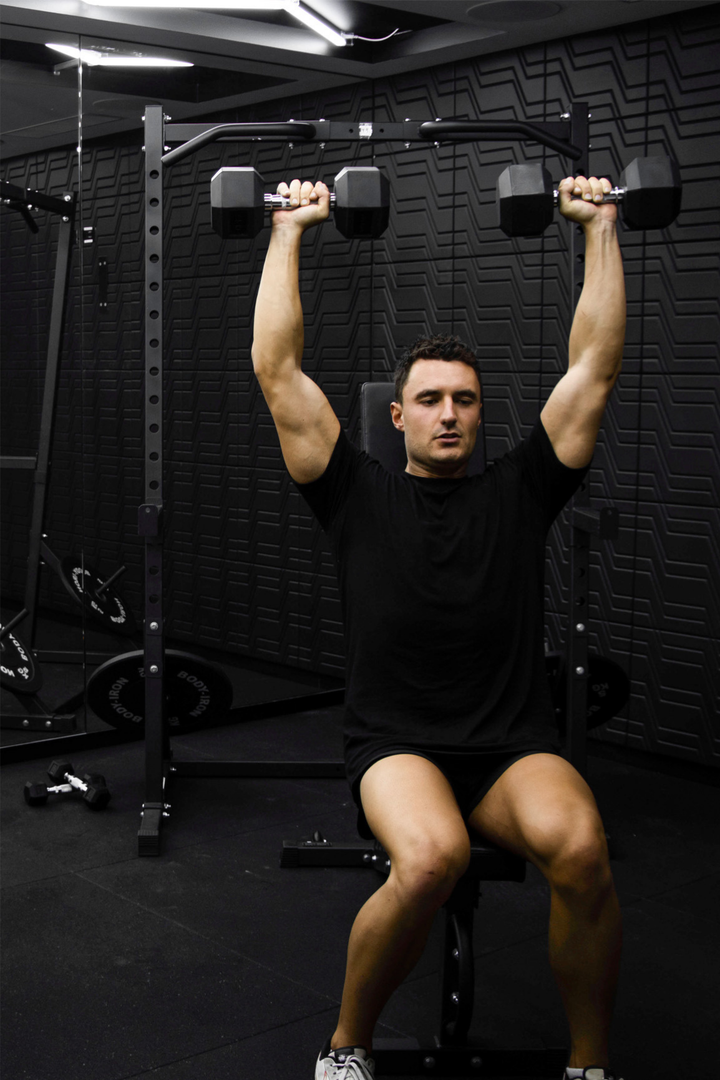 15kg Body Iron Commercial Rubber Hex Dumbbell Pair