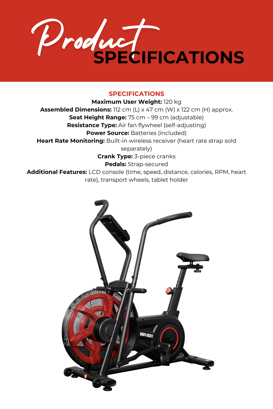 Body Iron AB200 Air Bike
