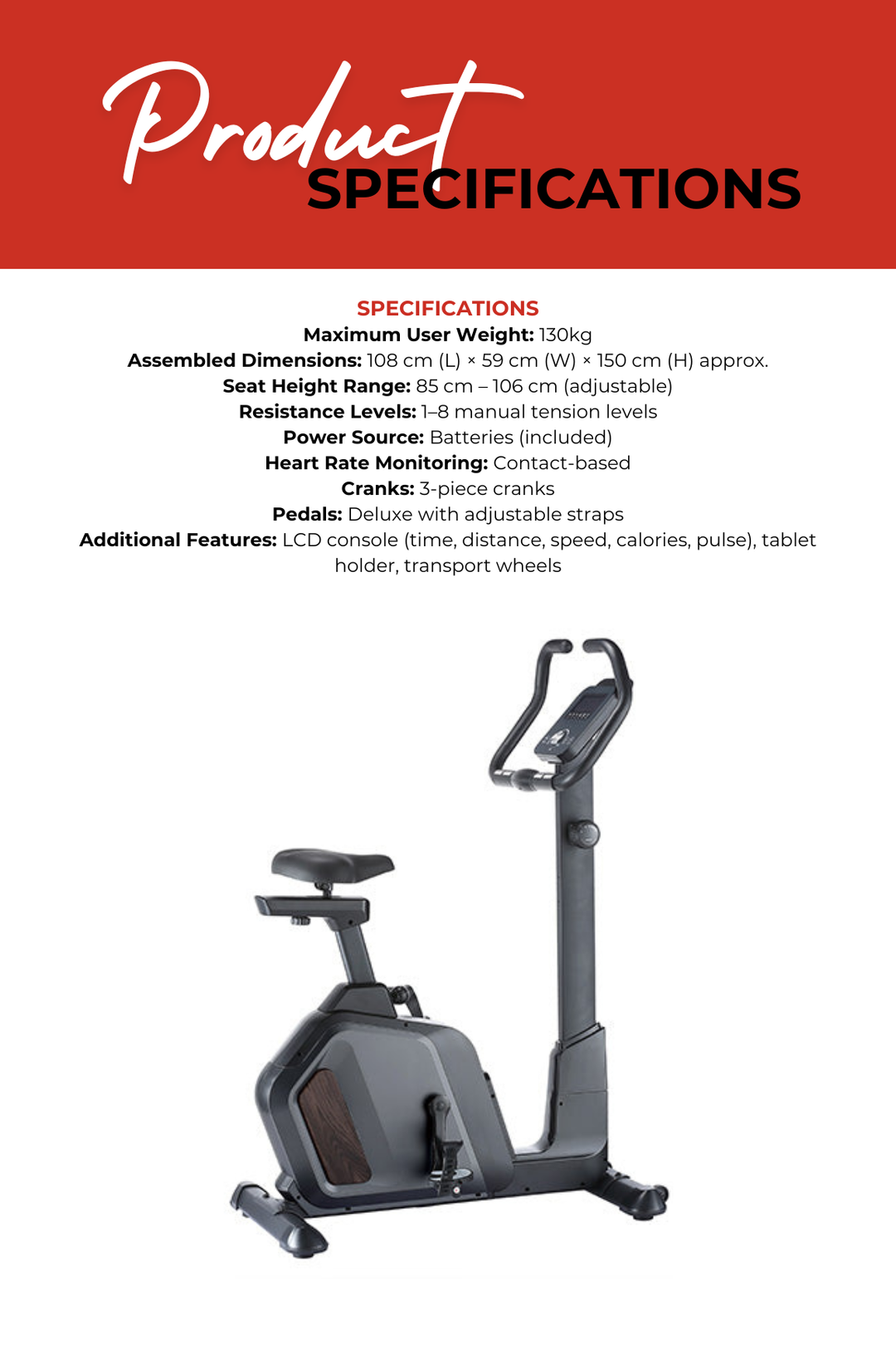 Body Iron Exercise Bike TXM350