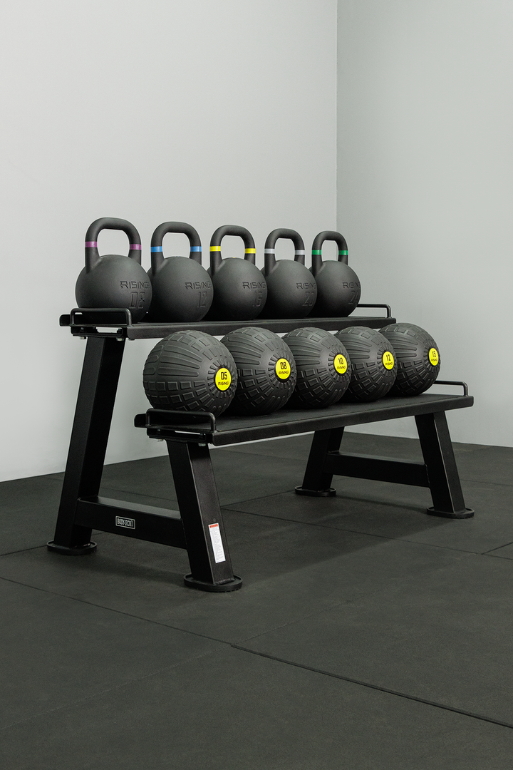 Body Iron Commercial Kettlebell Rack (2 Trays)