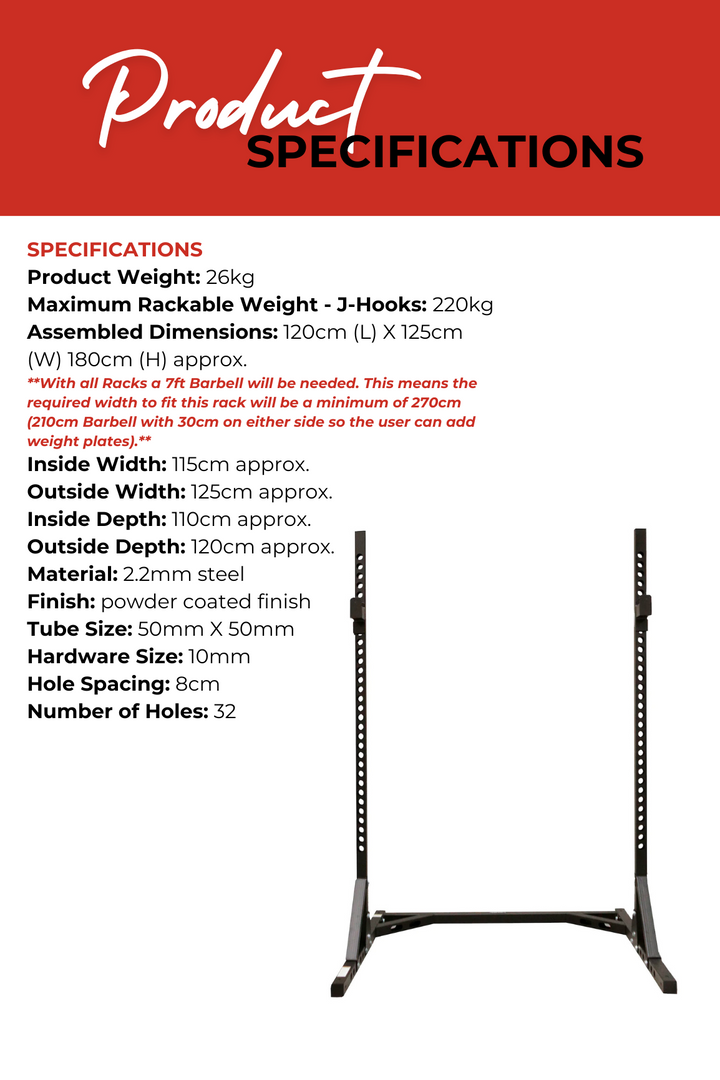 Body Iron Squat Stand Reinforced E2