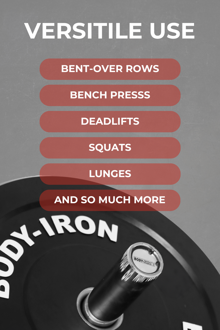 Body Iron 15kg Pro Bumper Plate Black Pair