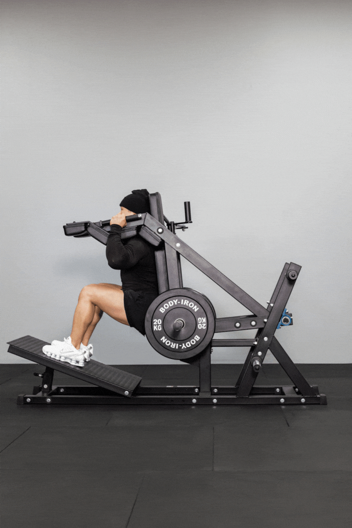 Hack Squat Icon Front Squat & Hack Squat Machine | Body Iron