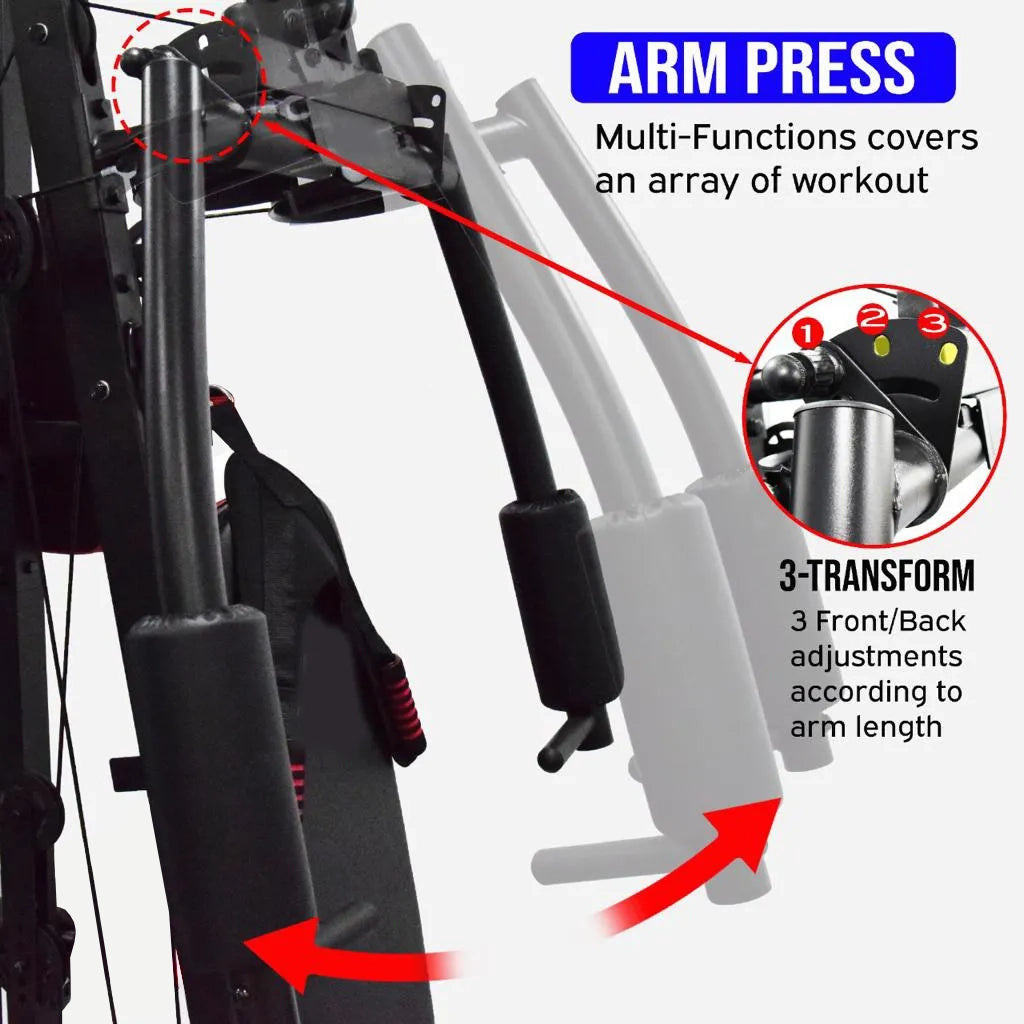 Body Iron BHG9000 Ultimate 5-Station Multi Home Gym Trainer